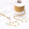 30 Feet Necklace Chains 3mm Twisted Links Chain for DIY Jewelry Making,Necklace Chains Set with 20Pcs Lobster Clasps 50Pcs Jump Rings